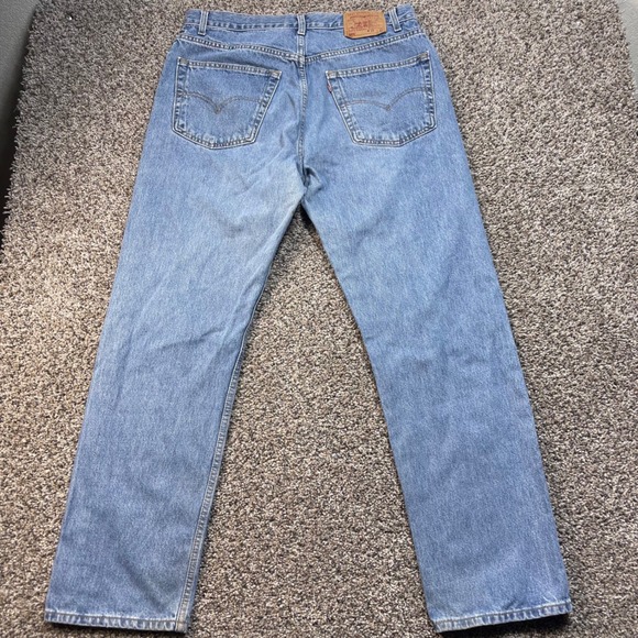Vintage Levi's 505 Men's 35x31 Jeans Canada Made Regular Straight Leg Blue Denim - Picture 11 of 12